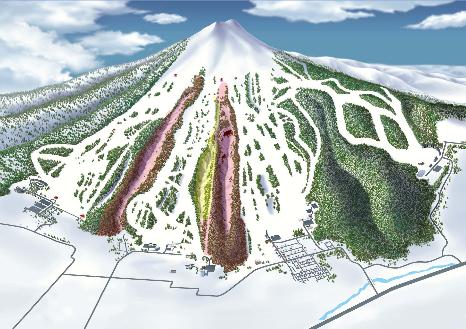 Niseko United slope map.