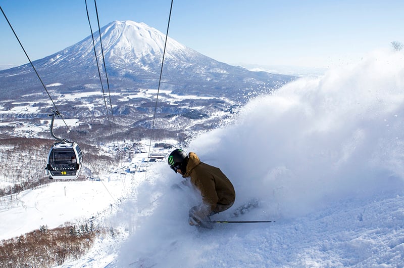 niseko united powder skiing mt yotei