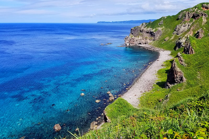 shakotan peninsula blue hokkaido japan