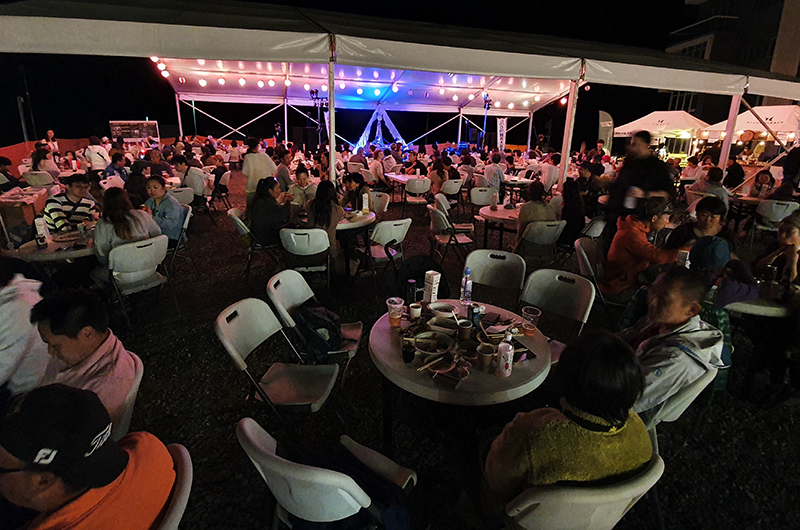 Niseko Autumn Food Festival tables