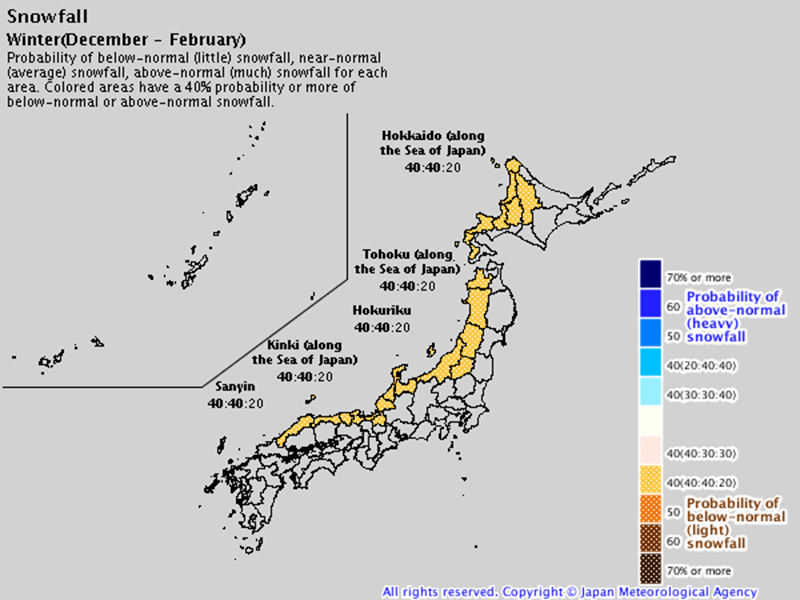 snowfall japan winter 2019-20