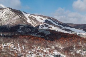 first snow hirafu niseko japan