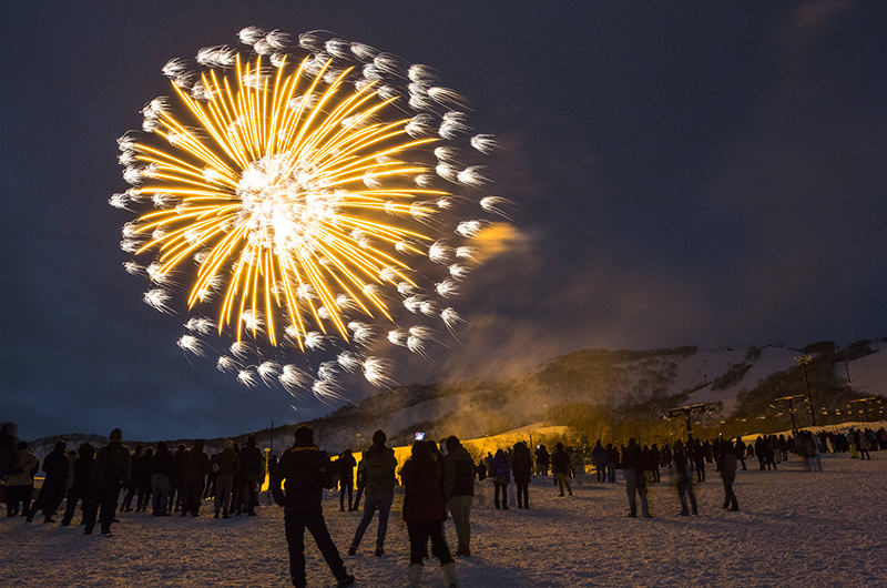 niseko united annupuri fireworks new years