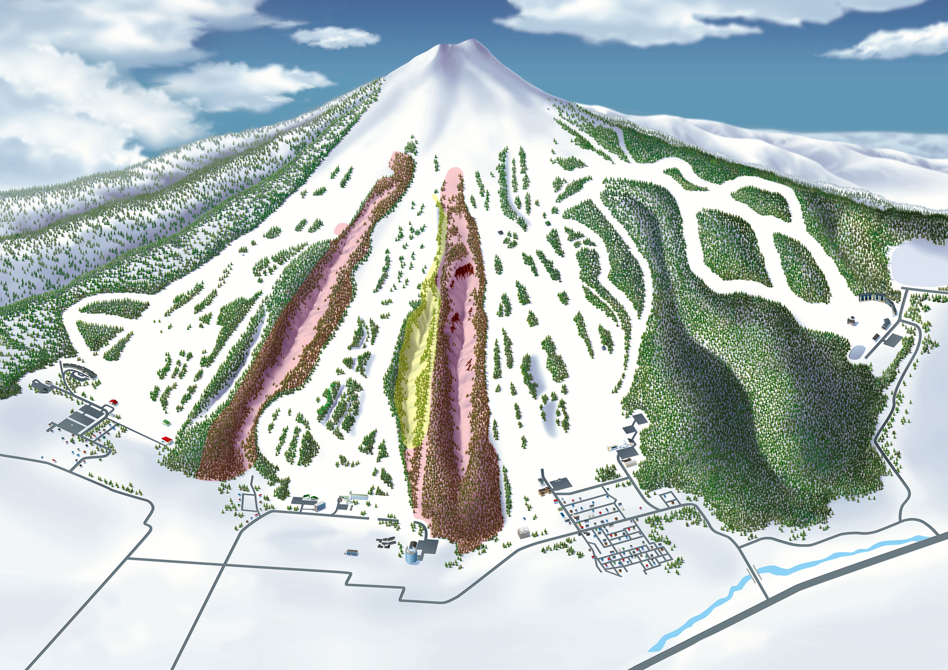 Niseko United slope map.