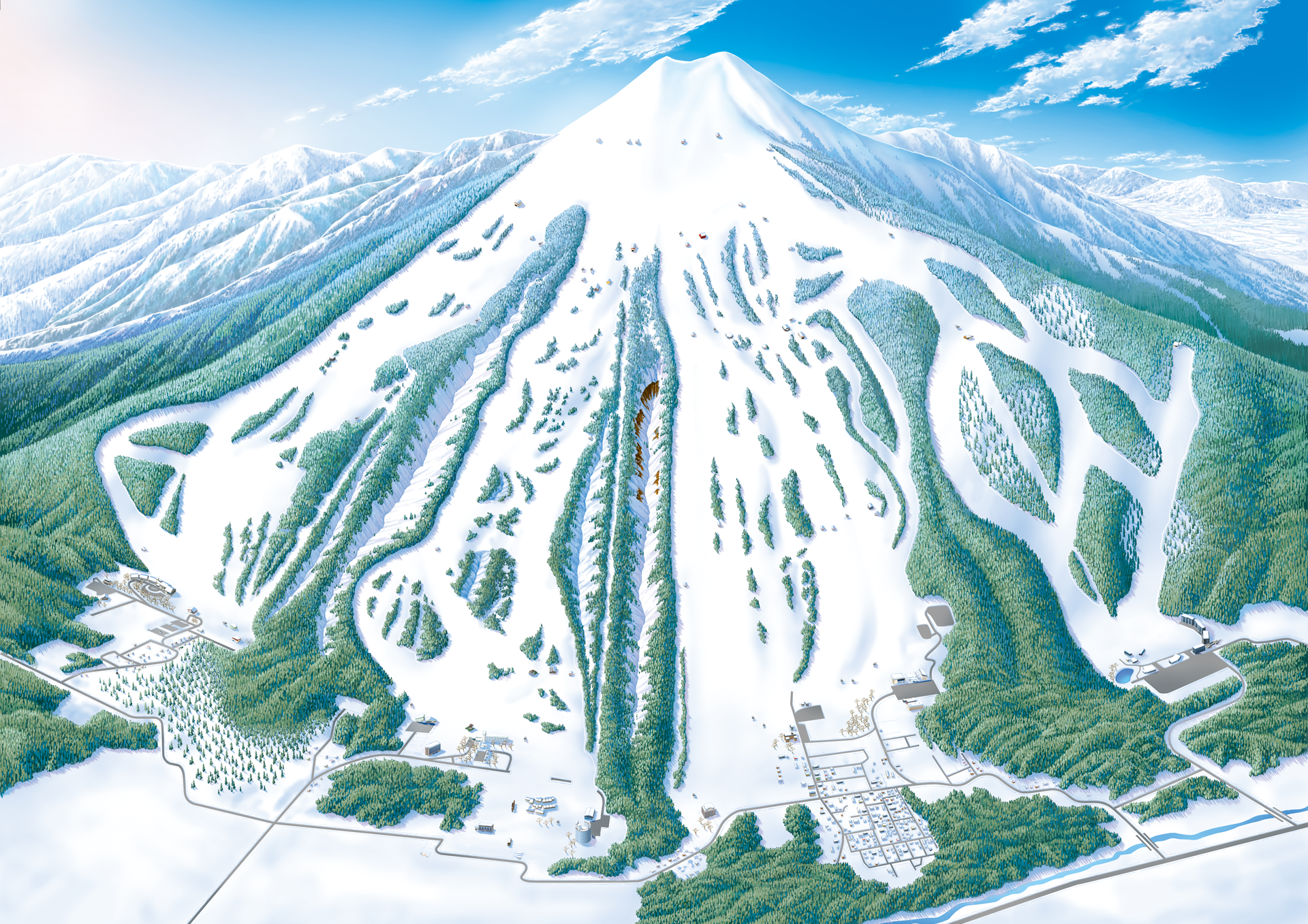 Niseko United slope map.